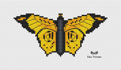 Butterfly. Golden Summer - PDF Cross Stitch Pattern-0