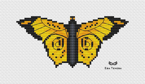 Butterfly. Golden Summer - PDF Cross Stitch Pattern-0