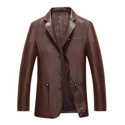 Everyday Men's Sheep Leather Blazer – Slim Fit Classic Jacket