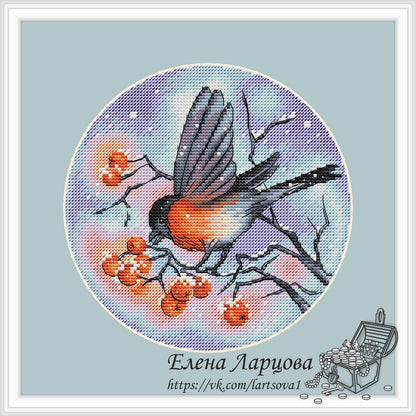 Bullfinch - PDF Cross Stitch Pattern