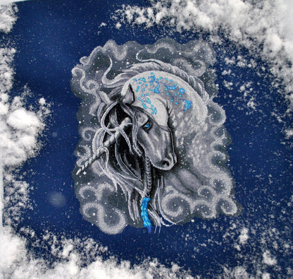 Frosty Unicorn - PDF Counted Cross Stitch Pattern